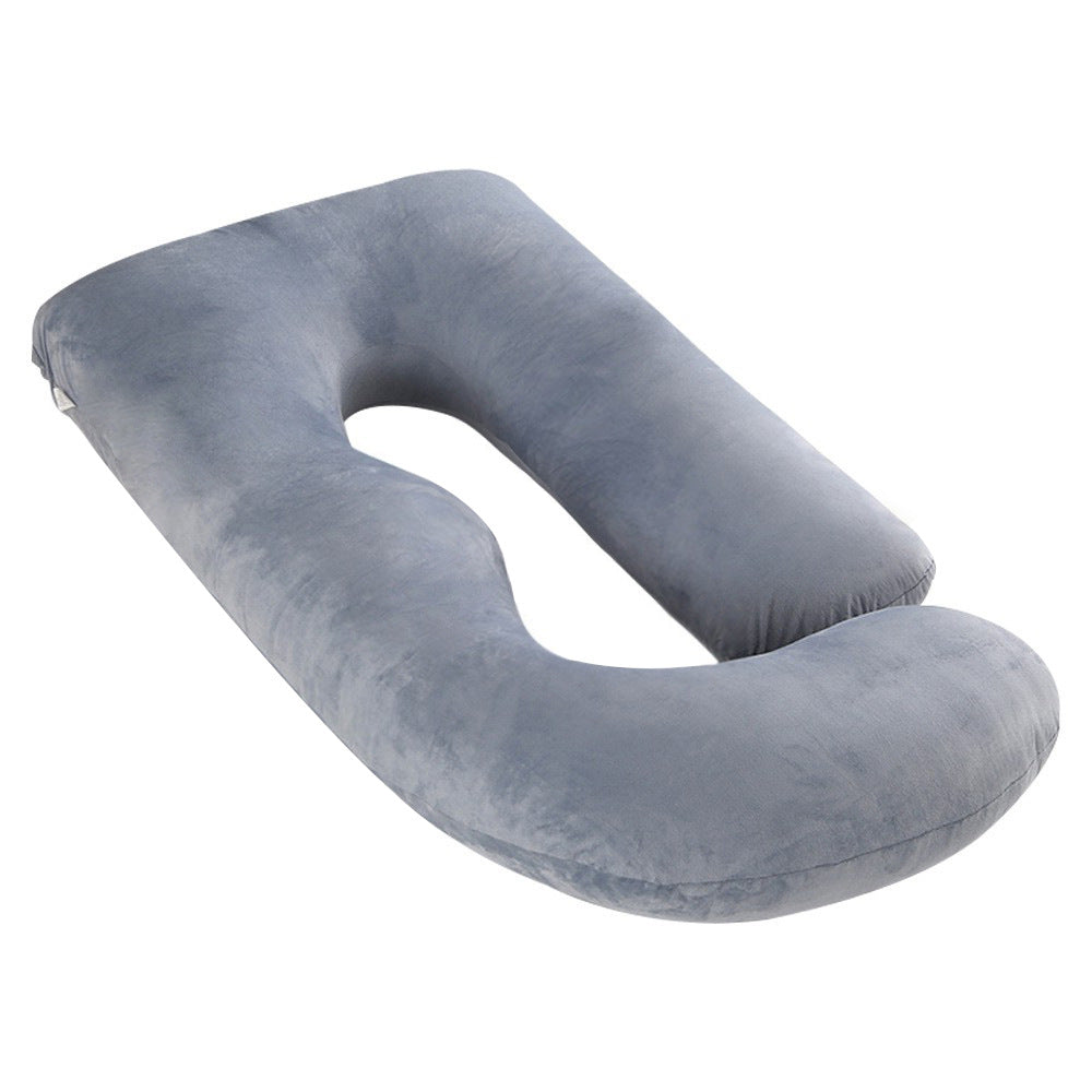 Pregnant women's pillow waist protection side sleeping slope pillow J-shaped pregnancy sleeping pillow